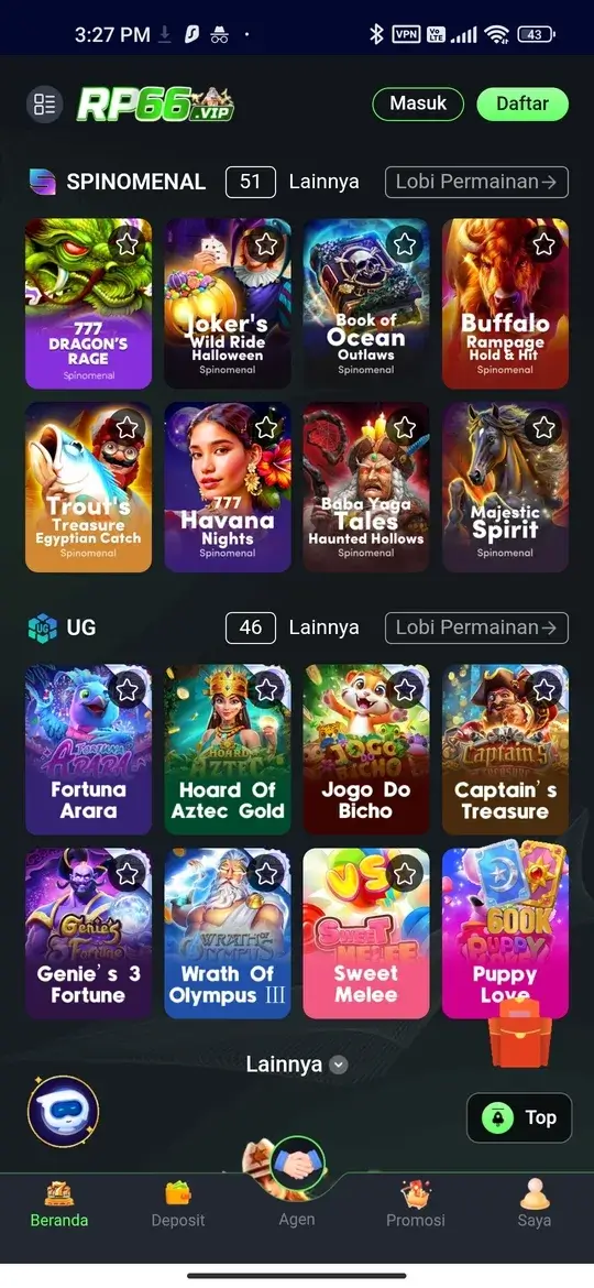 RP66 APK Screenshot 1 - Tampilan Utama
